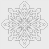 Geometrisches Mandala #4 Clear Aufkleber (Vorderseite)