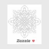 Geometrisches Mandala #4 Clear Aufkleber (Blatt)