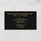 *~* geometrisches Mandala Boho Goldheilige Visitenkarte (Rückseite)