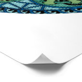 Geometrisches Mandala-Design Poster (Ecke)