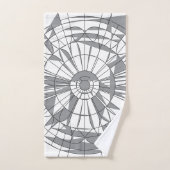Geometrisches Mandala-Muster Badhandtuch Set (Handtuch)