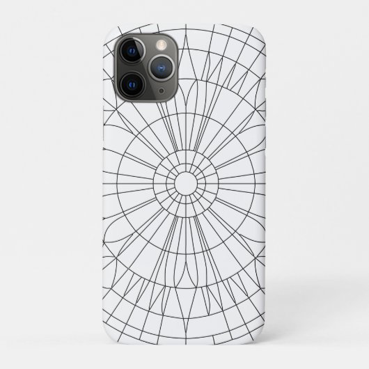 Geometrisches Mandala-Muster Case-Mate iPhone Hülle (Rückseite)