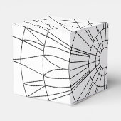 Geometrisches Mandala-Muster Geschenkschachtel (Rückseite)