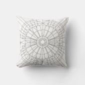 Geometrisches Mandala-Muster Kissen (Vorderseite)