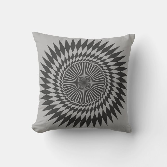 Geometrisches Mandala-Muster Kissen (Vorderseite)