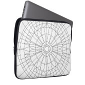 Geometrisches Mandala-Muster Laptopschutzhülle (Vorne Rechts)