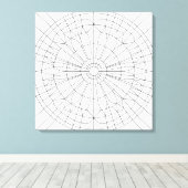 Geometrisches Mandala-Muster Leinwanddruck (Insitu (Holzboden))