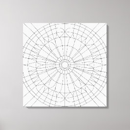 Geometrisches Mandala-Muster Leinwanddruck