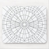 Geometrisches Mandala-Muster Mousepad (Vorne)