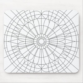 Geometrisches Mandala-Muster Mousepad