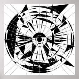 Geometrisches Mandala-Muster Poster
