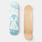 Geometrisches Mandala-Muster Skateboard (Vorderseite)