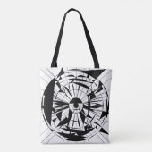 Geometrisches Mandala-Muster Tasche (Rückseite)
