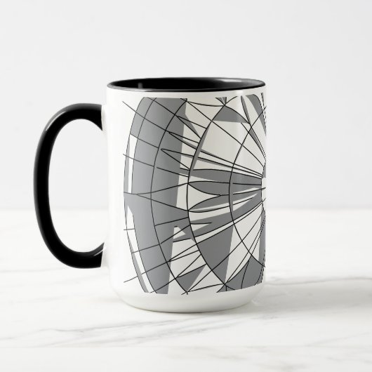 Geometrisches Mandala-Muster Tasse (Links)