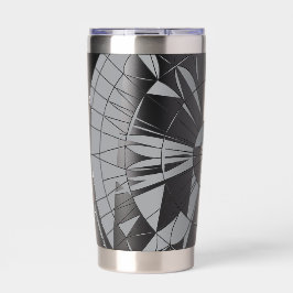 Geometrisches Mandala-Muster Thermobecher