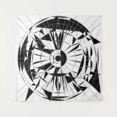 Geometrisches Mandala-Muster Wandteppich (Vorderseite (Horizontal))