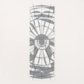 Geometrisches Mandala-Muster Yogamatte (Vorderseite)