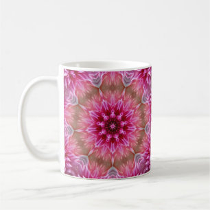 Geometrisches Mandala Pink-Blume-Muster-67545 Kaffeetasse