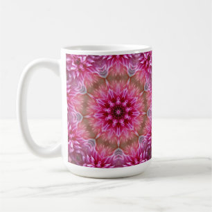 Geometrisches Mandala Pink-Blume-Muster-67545 Kaffeetasse