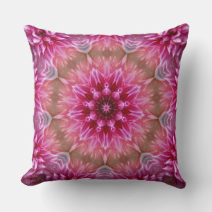 Geometrisches Mandala Pink-Blume-Muster-67545 Kissen