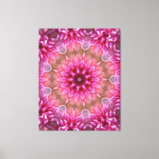 Geometrisches Mandala Pink-Blume-Muster-67545 Leinwanddruck (Vorderseite)