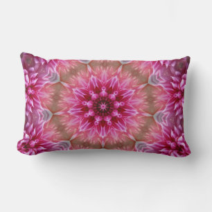 Geometrisches Mandala Pink-Blume-Muster-67545 Lendenkissen