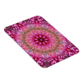 Geometrisches Mandala Pink-Blume-Muster-67545 Magnet (Rechte Seite)
