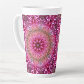 Geometrisches Mandala Pink-Blume-Muster-67545 Milchtasse (Linke Ecke)