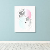 Geometrisches Marmorbild Leinwanddruck (Insitu (Holzboden))