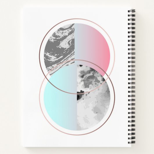 Geometrisches Marmorbild Notizblock (Rückseite)