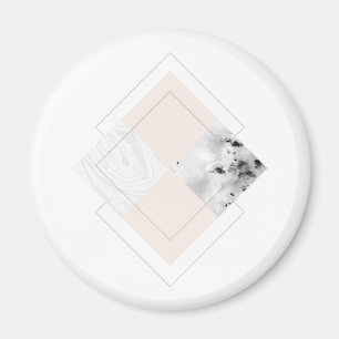 Geometrisches Marmordesign Magnet