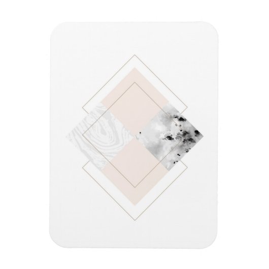 Geometrisches Marmordesign Magnet (Vertikal)