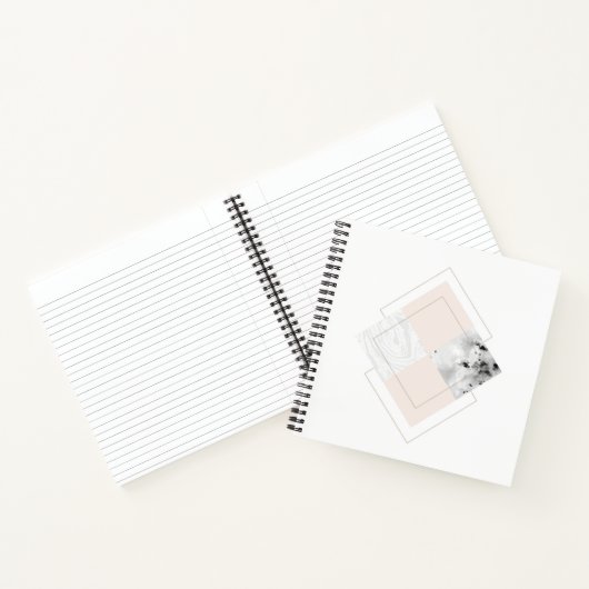 Geometrisches Marmordesign Notizblock (Innenseite)