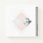 Geometrisches Marmordesign Notizblock (Rückseite)