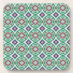 Geometrisches marokkanisches Aquarell-nahtloses Getränkeuntersetzer