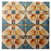 Geometrisches marokkanisches Fliesenmuster#1 Aquam Fliese (Vorderseite)