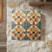 Geometrisches marokkanisches Fliesenmuster#1 Aquam Fliese