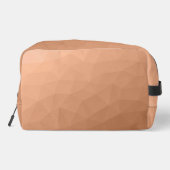 Geometrisches Maschenmuster für Peach-Gradienten M Waschbeutel (Rückseite)