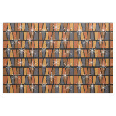 Geometrisches MCM Abstrakt Burnt Orange Stoff (Fat Quarter (45,7 x 55,9 cm))
