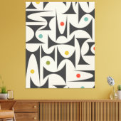 Geometrisches MCM-Muster Tischlampe Bath Mat Fleec Leinwanddruck (Insitu (Wohnzimmer))