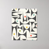 Geometrisches MCM-Muster Tischlampe Bath Mat Fleec Leinwanddruck (Vorderseite)