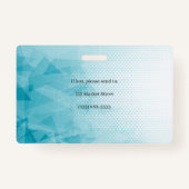 Geometrisches medizinisches Foto-ID für den Kühlkö Ausweis (Rückseite)