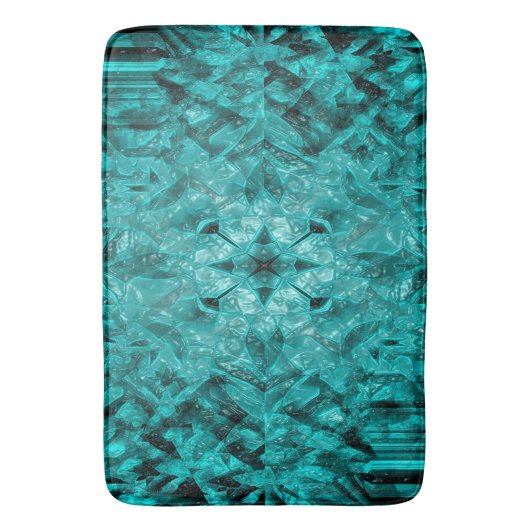 Geometrisches Meer...... Badematte (Vorderseite Vertikal)