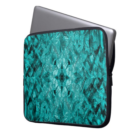 Geometrisches Meer...... Laptopschutzhülle (Vorderseite Links)