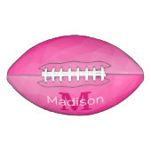 Geometrisches Messemuster für das Muster, rosa, gl Football (Vorderseite)