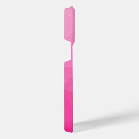 Geometrisches Messemuster für das Muster, rosa, gl iPhone Hülle (Rechte Seite)