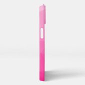 Geometrisches Messemuster für das Muster, rosa, gl iPhone Hülle (Rechte Seite)