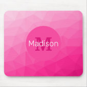 Geometrisches Messemuster für das Muster, rosa, gl Mousepad (Vorne)