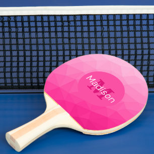 Geometrisches Messemuster für das Muster, rosa, gl Tischtennis Schläger