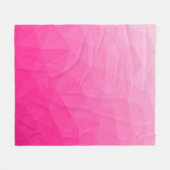 Geometrisches Messemuster mit Hot rosa Gradient Fleecedecke (Vorderseite (Horizontal))